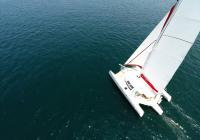trimaran voile principale mât flatten naviguer yacht